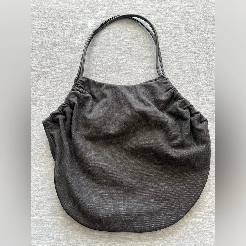 Most Wanted MW charcoal canvas floral sugar skull shoulder bag large tote bag‎